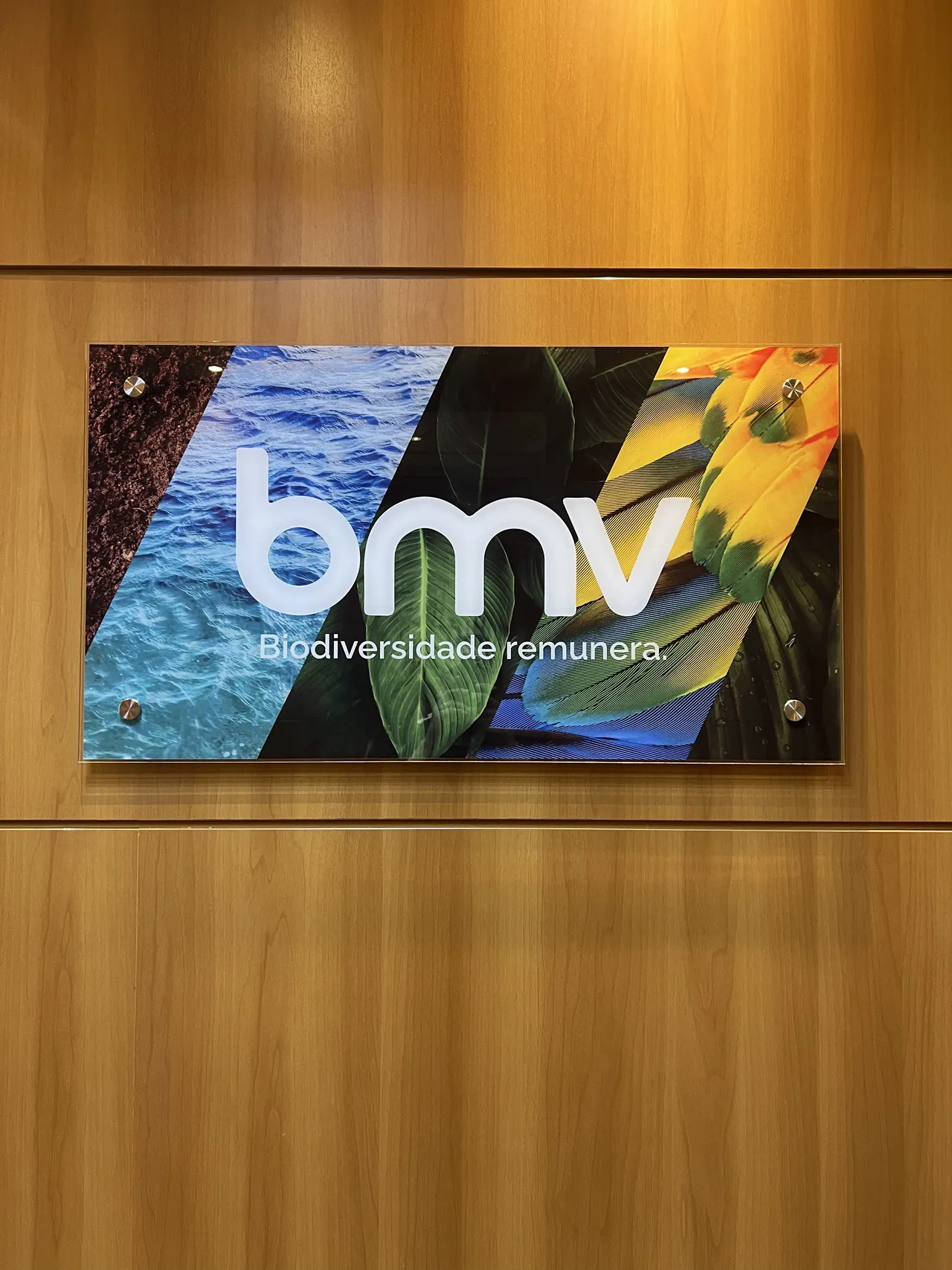 Placa Escritório Acrílico Impressão 5mm Vila Olímpia Colorida Bmv Logo