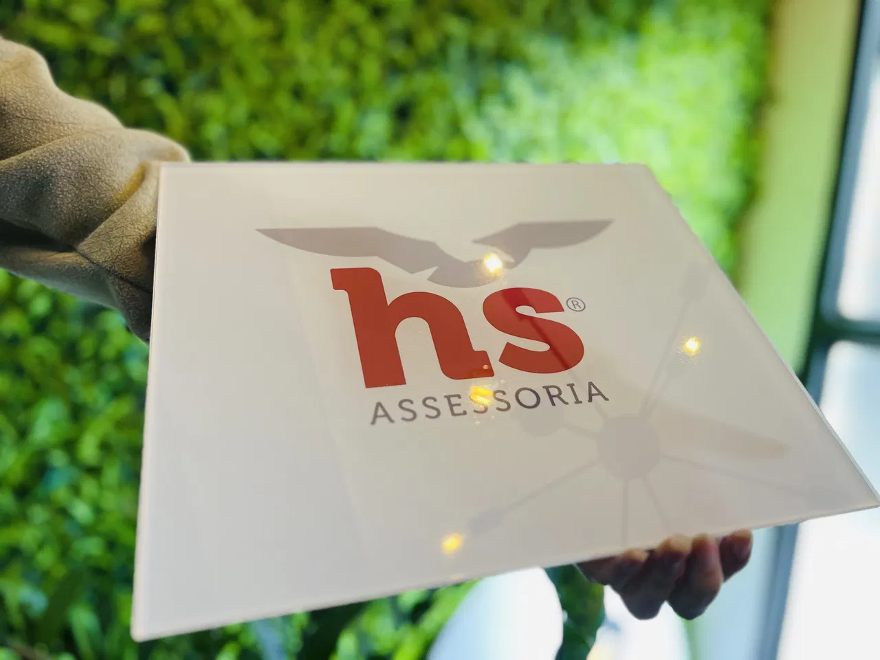 Placa Acrílico Identificação Escritório Impressão Porta Logo Sem Furos 5mm Vermelho