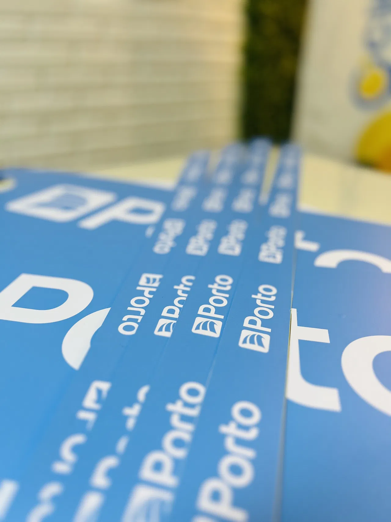 Targhetta PS Porto Seguro Blu Stampa Evento Ritaglio 1 mm