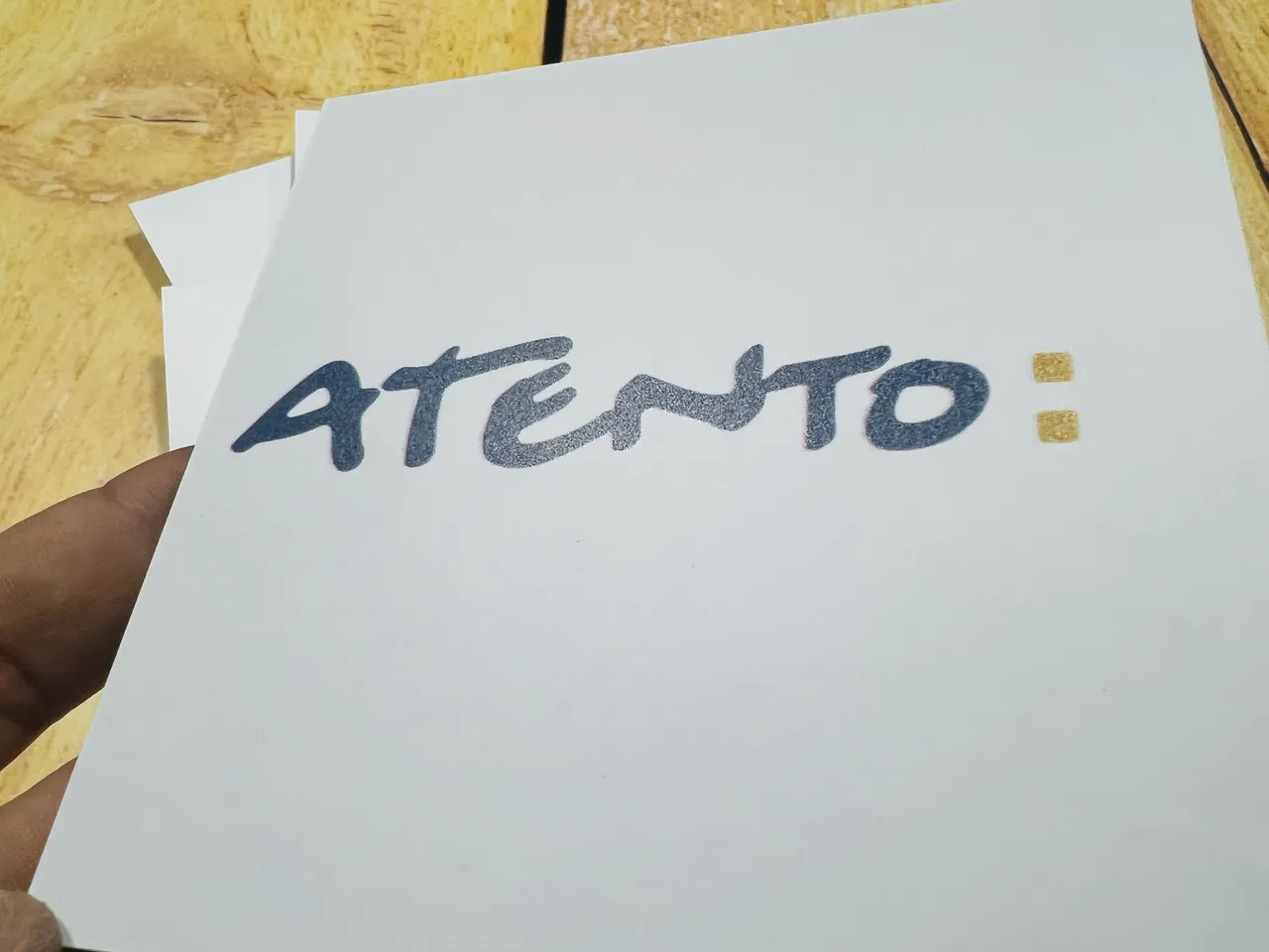 Placa Branco 2mm Atento PS