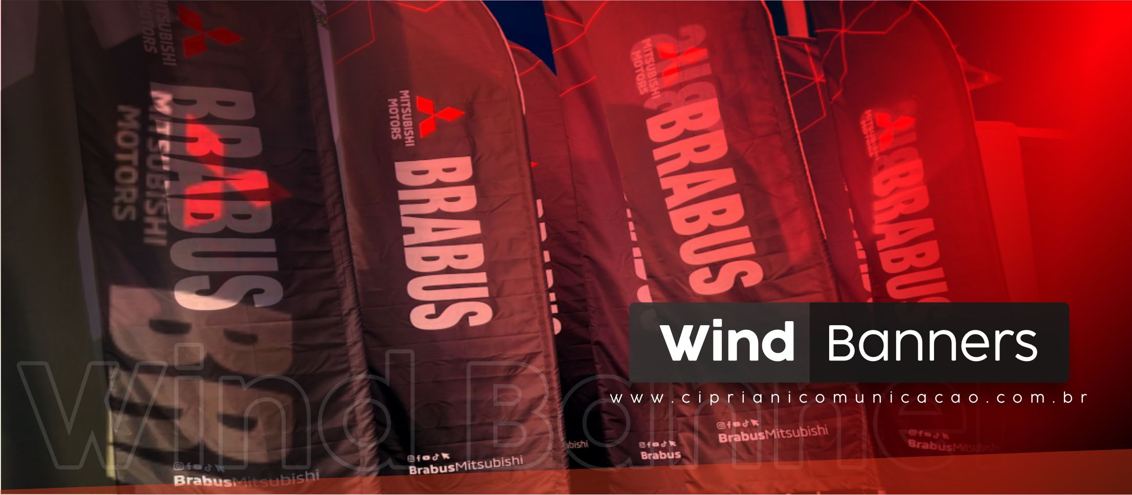 Wind Banners Personalizado Imagem Principal