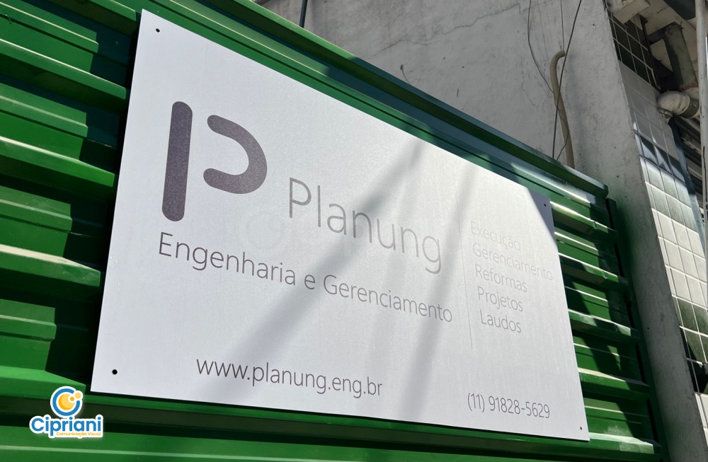 Placas com Corte Reto | Cipriani Comunicação Visual em São Paulo SP Placas com Corte Reto | Cipriani Comunicação Visual em São Paulo SP
