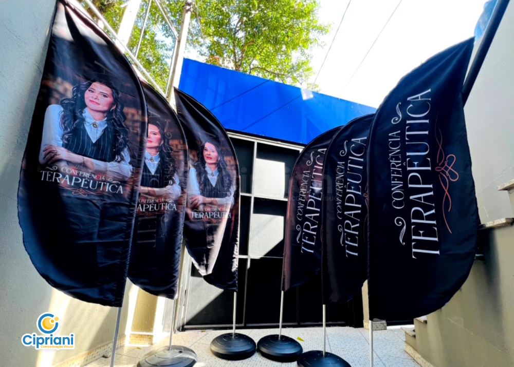Fabrica de Wind Banners Personalizados Cipriani Comunicação Visual