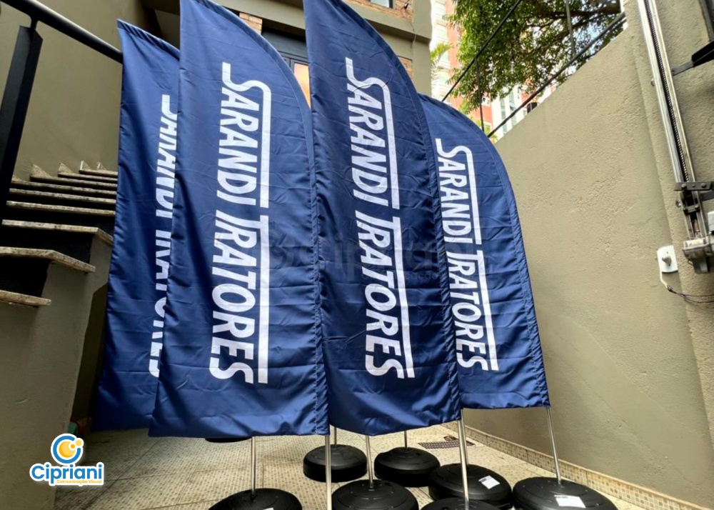 Wind Banner Personalizado em São Paulo Cipriani Comunicação Visual