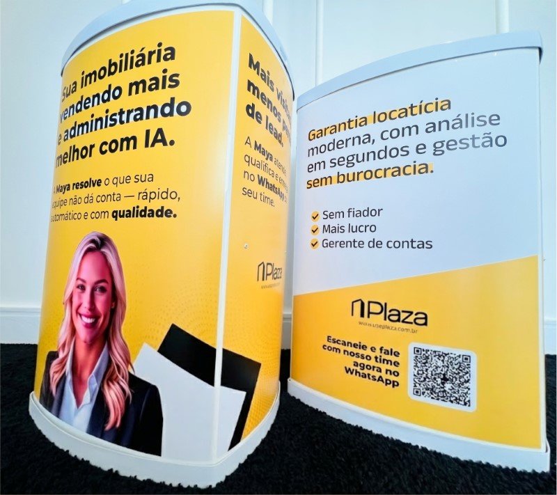 O material é papelão ou plástico? | São Paulo | Cipriani Comunicação Visual