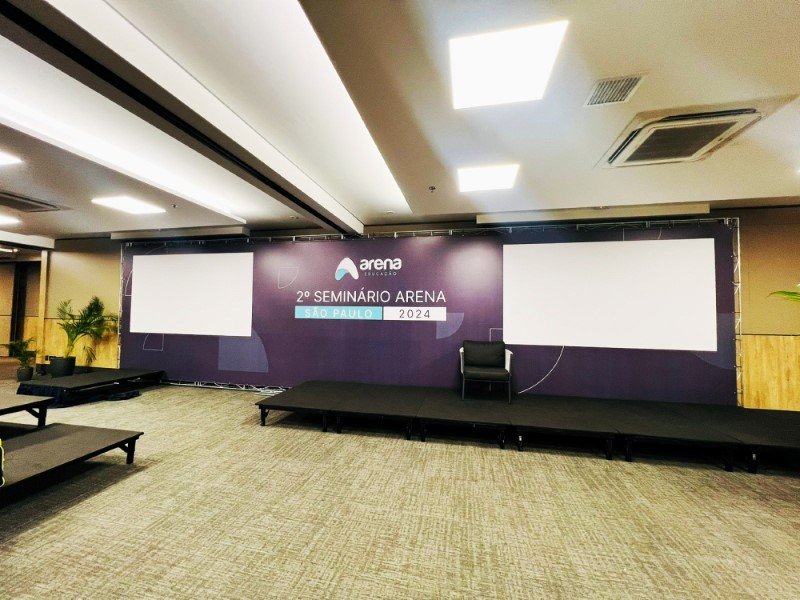 Lona Backdrop para Evento em São Paulo Exemplo 3 | Cipriani Comunicação Visual