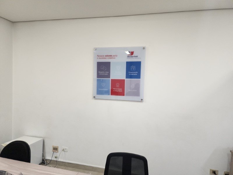 Placa de Vidro em São Paulo Exemplo 1 | Cipriani Comunicação Visual