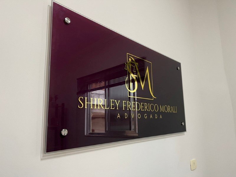 Placa de Vidro para Escritório em São Paulo Exemplo 1 | Cipriani Comunicação Visual