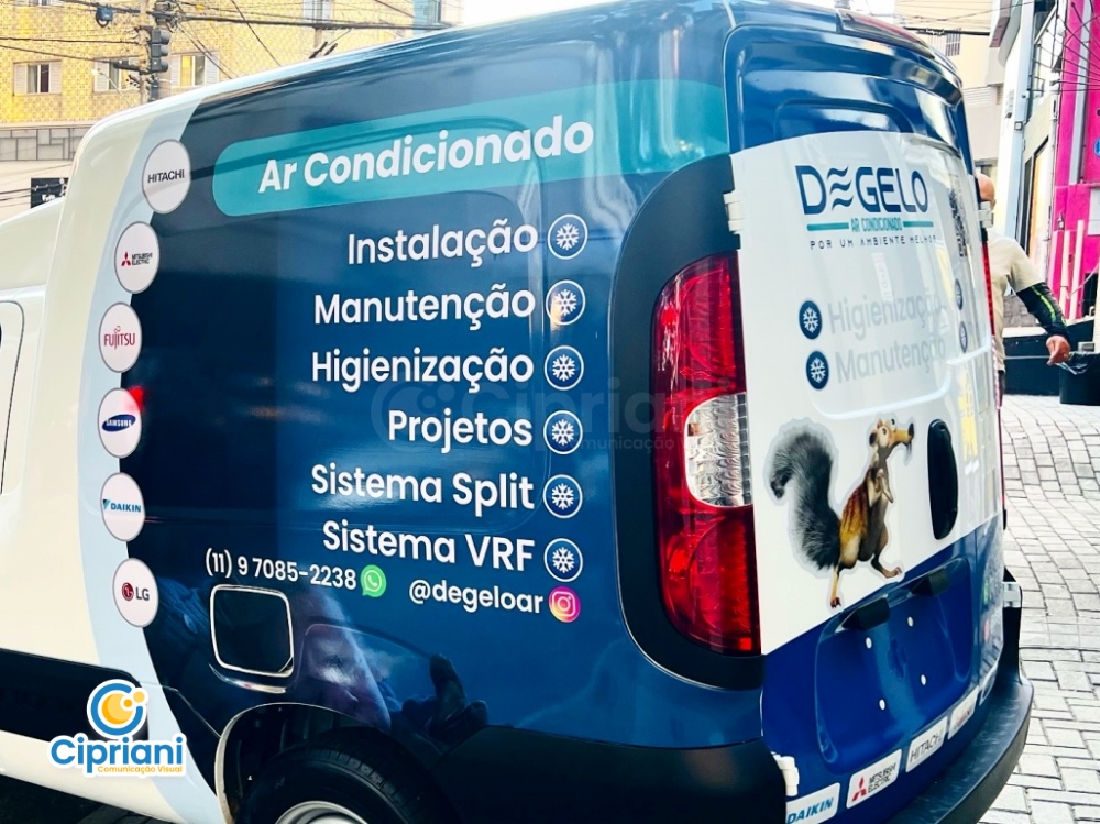 Adesivo para Veículo Fiorino de Manutenção, Azul e Branco 2 Imagem Adesivo para Veículo Fiorino de Manutenção, Azul e Branco 2 Imagem
