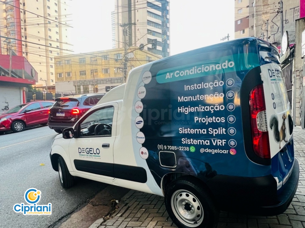Adesivo para Veículo Fiorino de Manutenção, Azul e Branco 3 Imagem Adesivo para Veículo Fiorino de Manutenção, Azul e Branco 3 Imagem