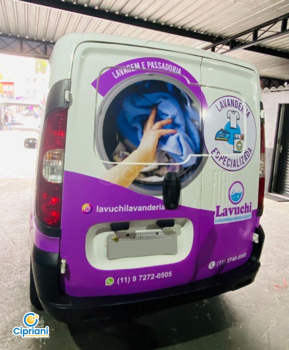 Adesivo Roxo para Fiorino de Lavanderia na cor Lilás 1 Imagem Adesivo Roxo para Fiorino de Lavanderia na cor Lilás 1 Imagem