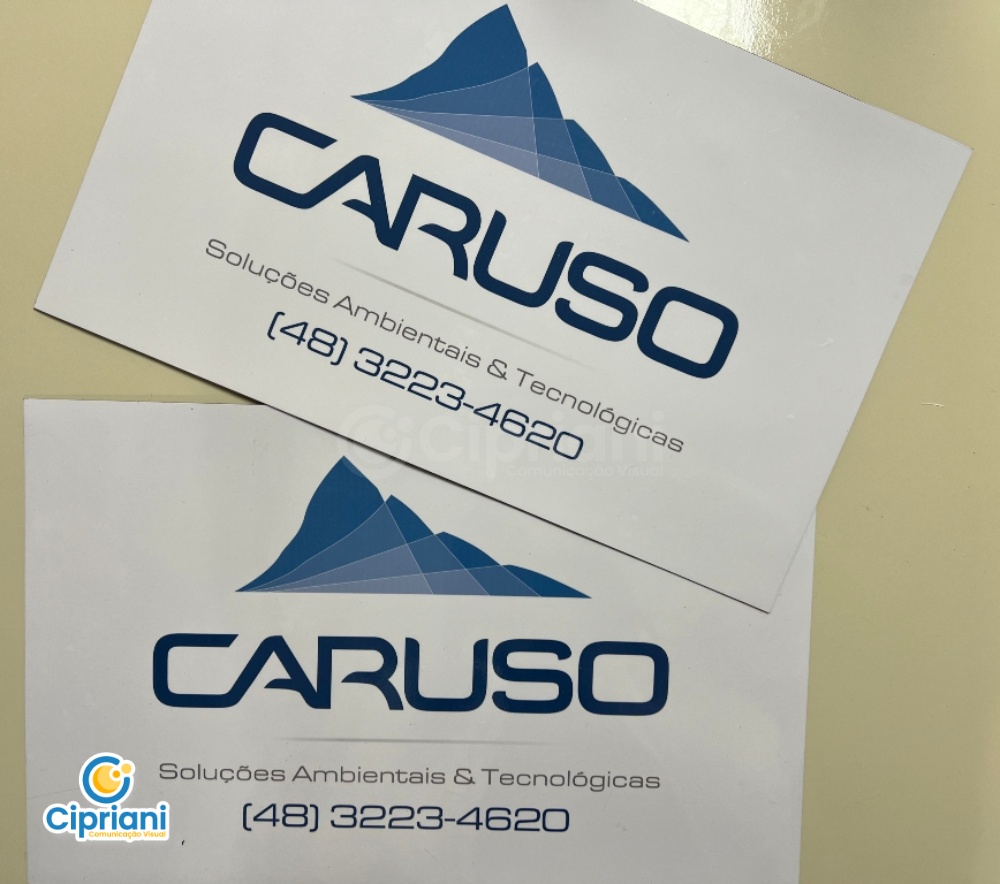 Imãs com Logotipo para Porta de Carro em Azul e Branco 1 Imagem Imãs com Logotipo para Porta de Carro em Azul e Branco 1 Imagem