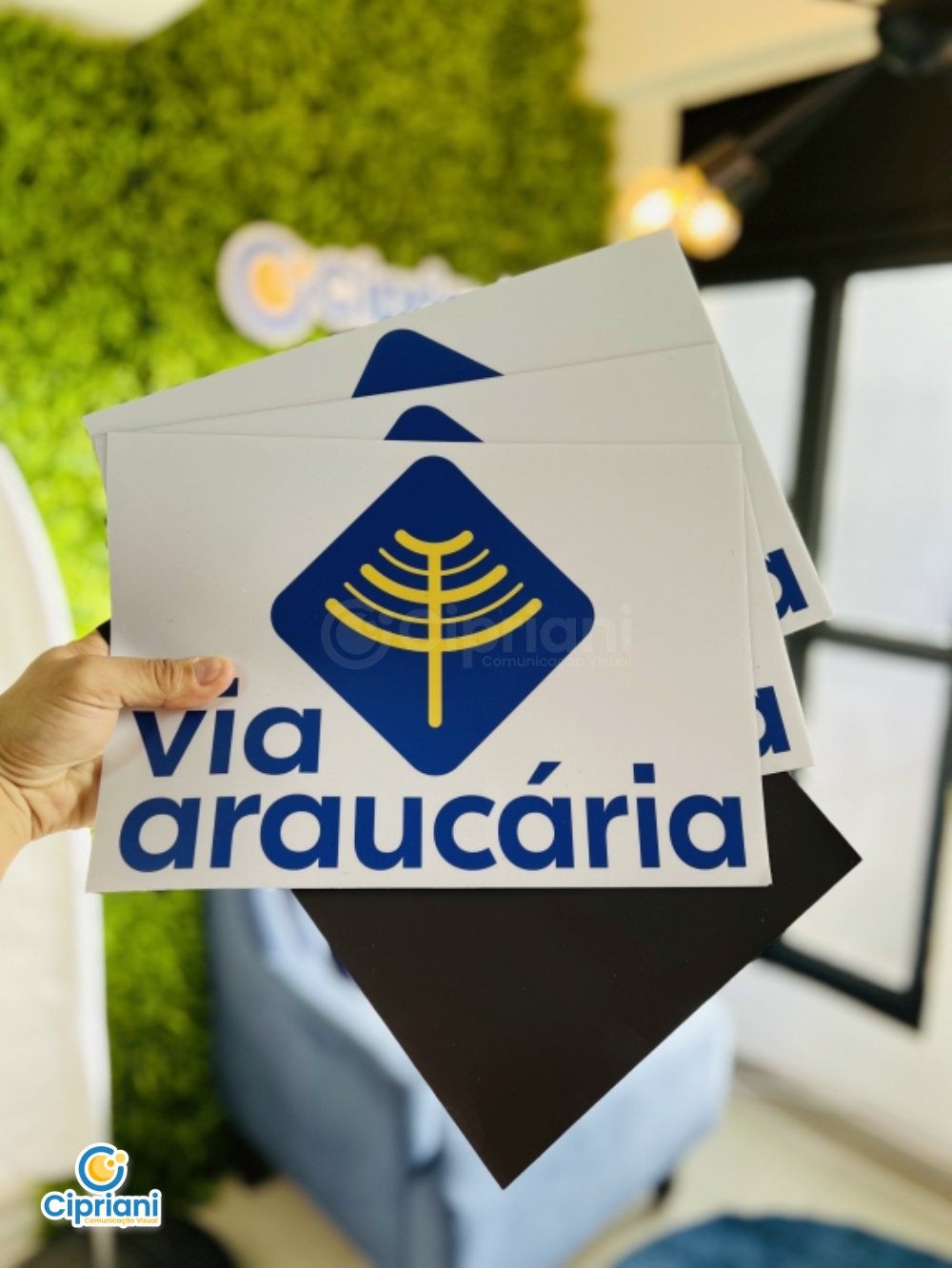 Imãs para Identificação de Frotas em Azul e Branco 1 Imagem Imãs para Identificação de Frotas em Azul e Branco 1 Imagem