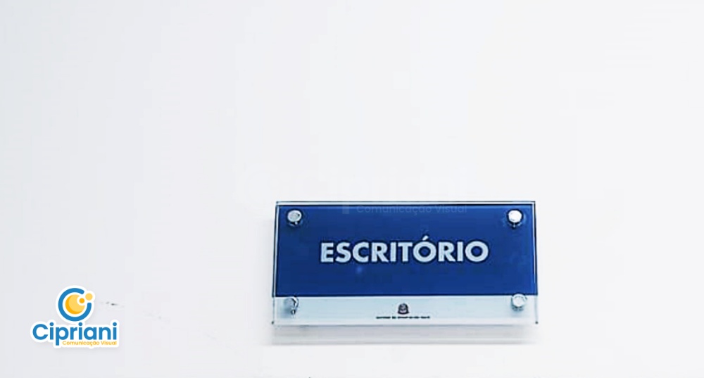 Placa de Acrílico para Marcar Azul e Laranja, Conheça 2 Imagem Placa de Acrílico para Marcar Azul e Laranja, Conheça 2 Imagem