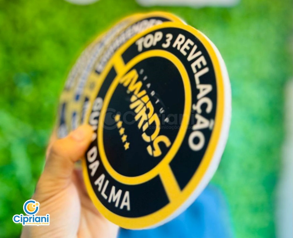Placa de PVC Redonda Impressão Personalizada 1 Imagem Placa de PVC Redonda Impressão Personalizada 1 Imagem