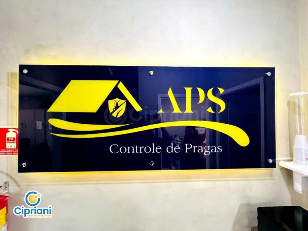 Placa de Vidro com LED Preto e Amarelo, Cote Online 3 Imagem Placa de Vidro com LED Preto e Amarelo, Cote Online 3 Imagem