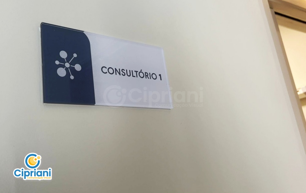 Placas Identificação de Consultórios Preto e Branco 2 Imagem Placas Identificação de Consultórios Preto e Branco 2 Imagem