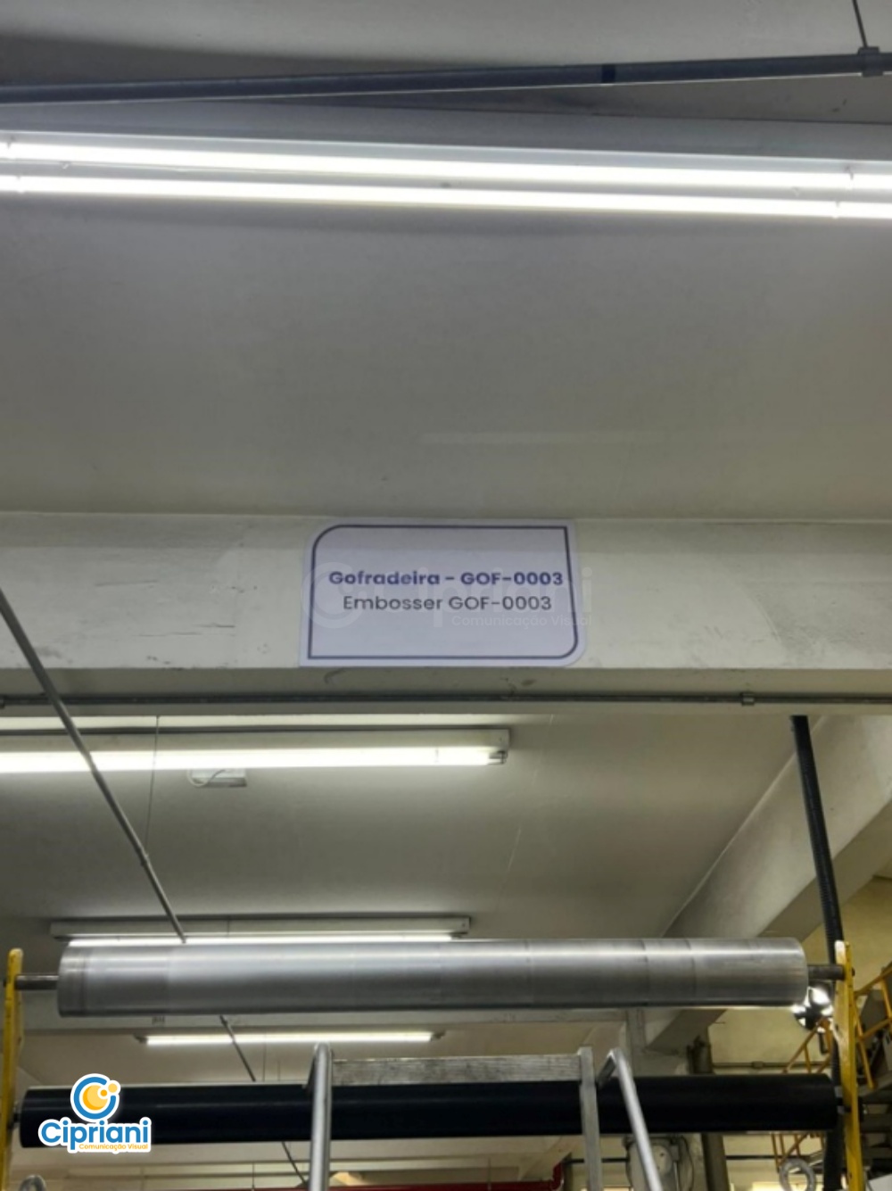 Placas Sinalização de Máquinas Branco e Azul, Orçamento 4 Imagem Placas Sinalização de Máquinas Branco e Azul, Orçamento 4 Imagem