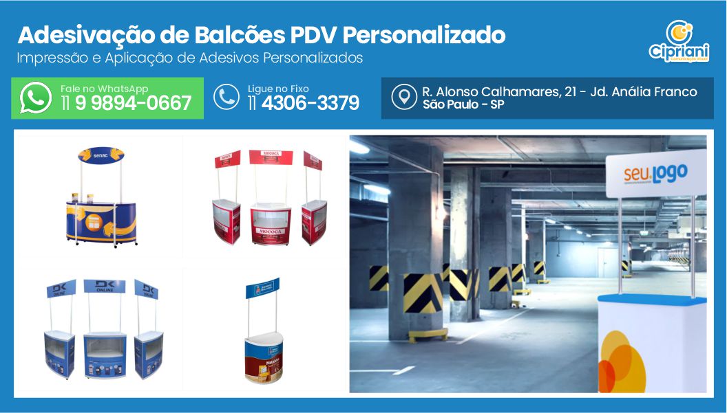 Adesivação de Balcões PDV Personalizado, Veja os Serviços 1 Imagem Adesivação de Balcões PDV Personalizado, Veja os Serviços 1 Imagem