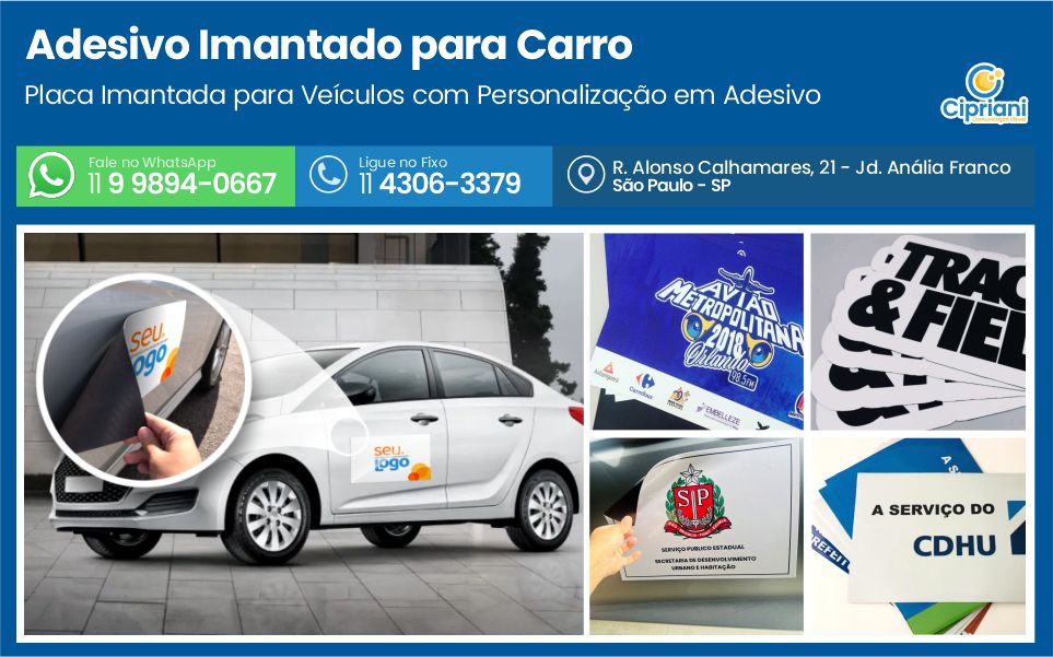 Adesivo Imantado para Carro em São Paulo, Veja Mais 1 Imagem Adesivo Imantado para Carro em São Paulo, Veja Mais 1 Imagem