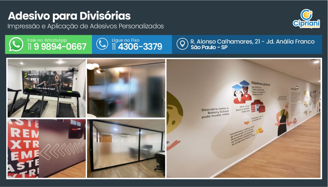 Adesivo para Divisórias em São Paulo, Visite nossa Loja 1 Imagem Adesivo para Divisórias em São Paulo, Visite nossa Loja 1 Imagem