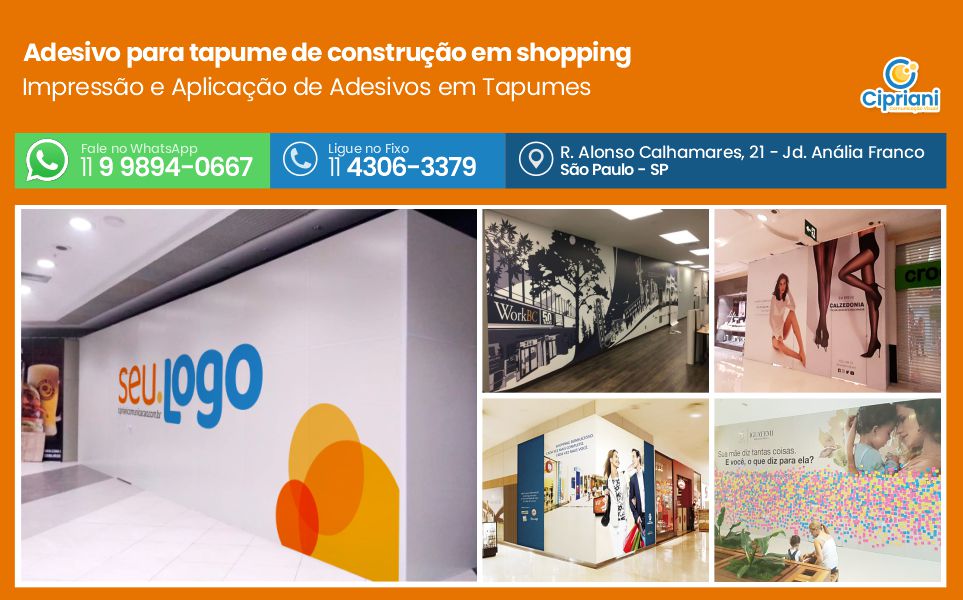 Adesivo para tapume de construção em shopping, Ver Imagens 1 Imagem Adesivo para tapume de construção em shopping, Ver Imagens 1 Imagem