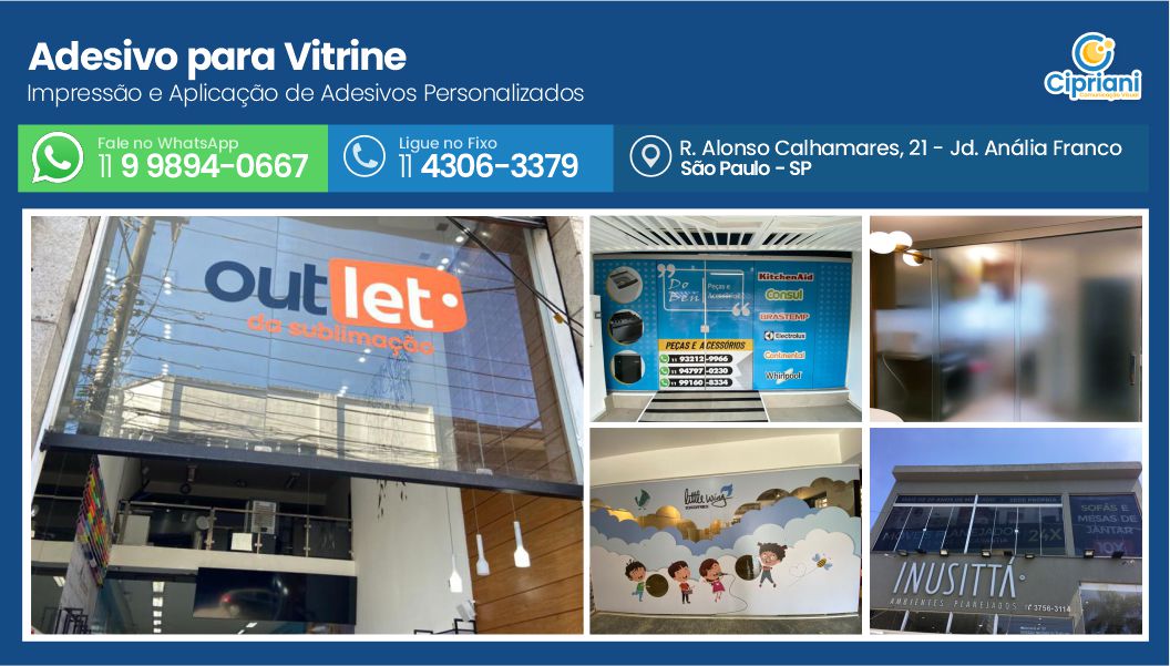 Adesivo para Vitrine em São Paulo, Veja Detalhes e Preços 1 Imagem Adesivo para Vitrine em São Paulo, Veja Detalhes e Preços 1 Imagem