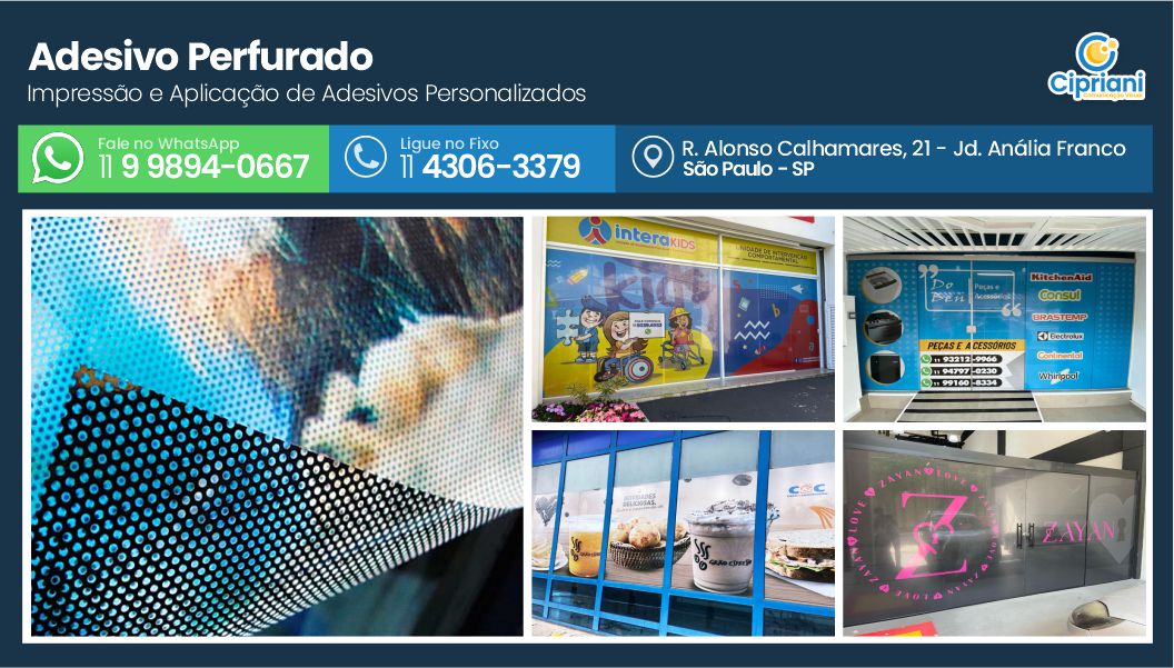 Adesivo Perfurado em São Paulo, Encomende Hoje Mesmo 1 Imagem Adesivo Perfurado em São Paulo, Encomende Hoje Mesmo 1 Imagem