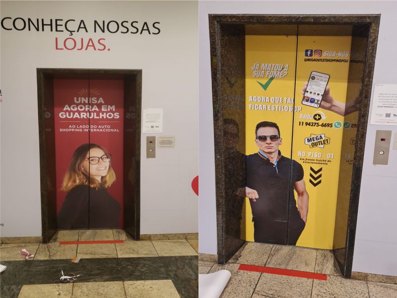 Adesivo Personalizado para Elevador  | Cipriani Comunicação Visual em São Paulo SP