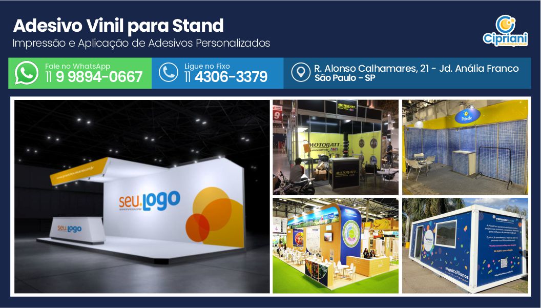 Adesivo Vinil para Stand em São Paulo, Visite nossa Loja 1 Imagem Adesivo Vinil para Stand em São Paulo, Visite nossa Loja 1 Imagem