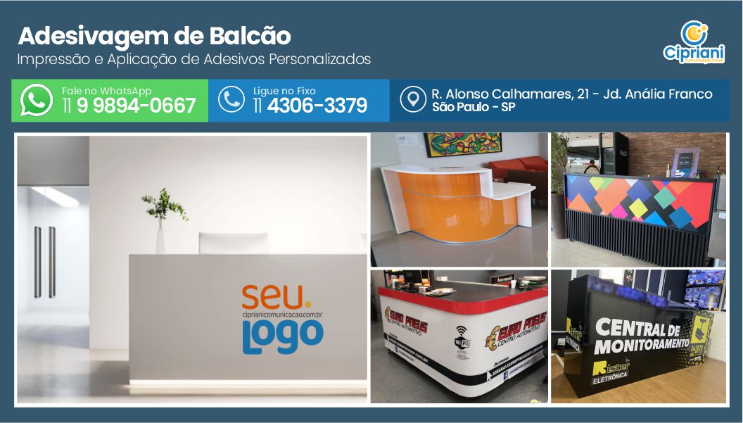 Aplicação de Adesivo em Balcão SP, Peça seu Orçamento 1 Imagem Aplicação de Adesivo em Balcão SP, Peça seu Orçamento 1 Imagem