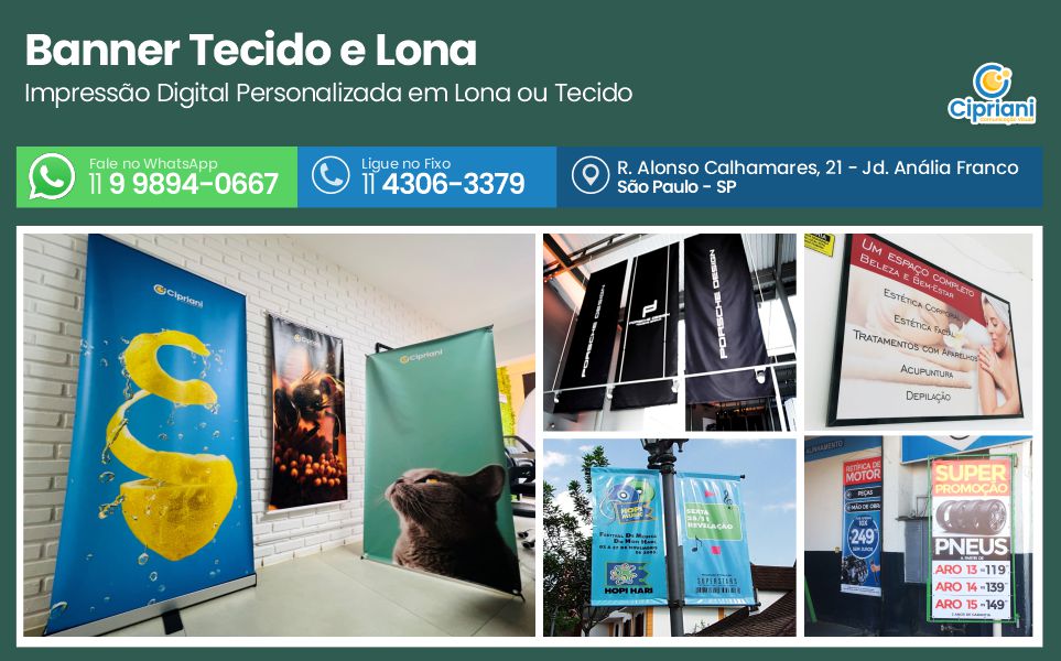 Banner para Eventos Personalizados - Tecido e Lona 1 Imagem Banner para Eventos Personalizados - Tecido e Lona 1 Imagem