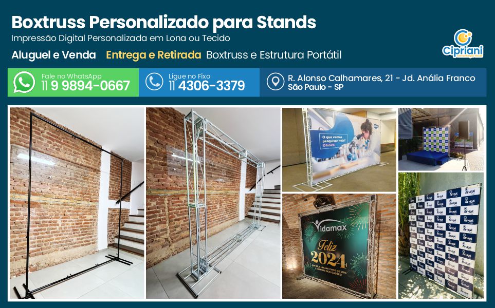 Boxtruss Personalizado para Stands, Peça seu Orçamento 1 Imagem Boxtruss Personalizado para Stands, Peça seu Orçamento 1 Imagem