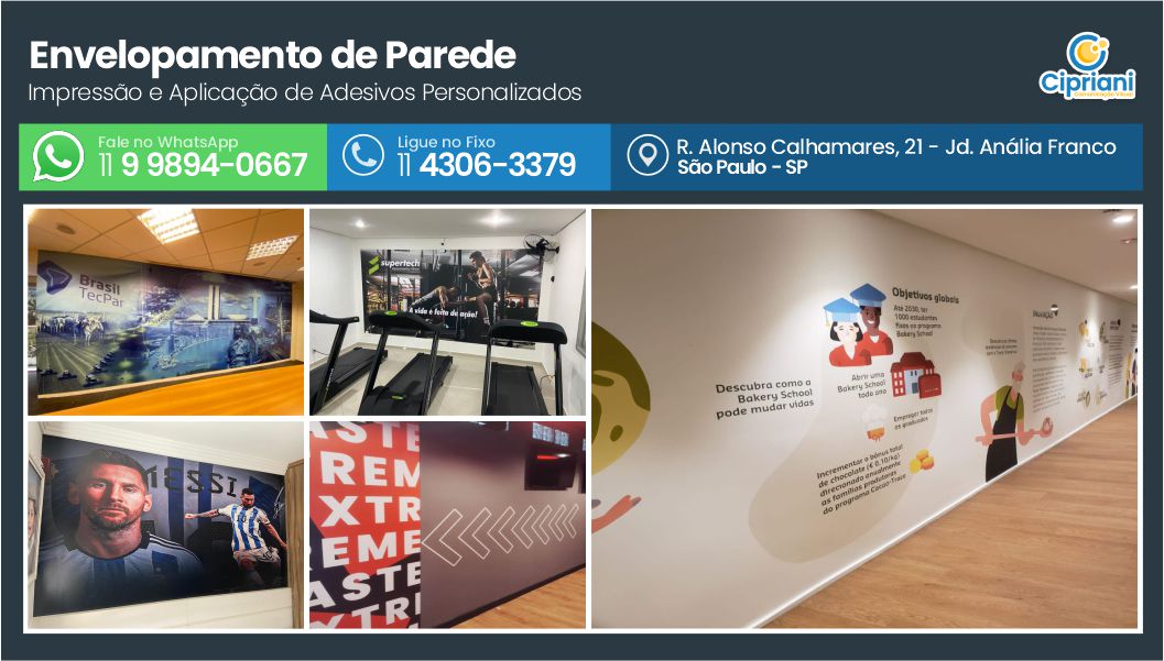 Envelopamento de Parede em São Paulo, Veja Exemplos 1 Imagem Envelopamento de Parede em São Paulo, Veja Exemplos 1 Imagem