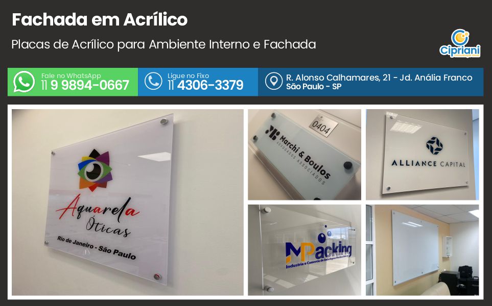 Fachada em Acrílico em São Paulo, Peça seu Orçamento 1 Imagem Fachada em Acrílico em São Paulo, Peça seu Orçamento 1 Imagem