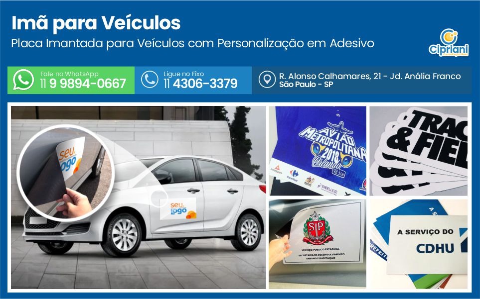 Imã para Veículos em São Paulo, Entregamos em SP e Brasil 1 Imagem Imã para Veículos em São Paulo, Entregamos em SP e Brasil 1 Imagem