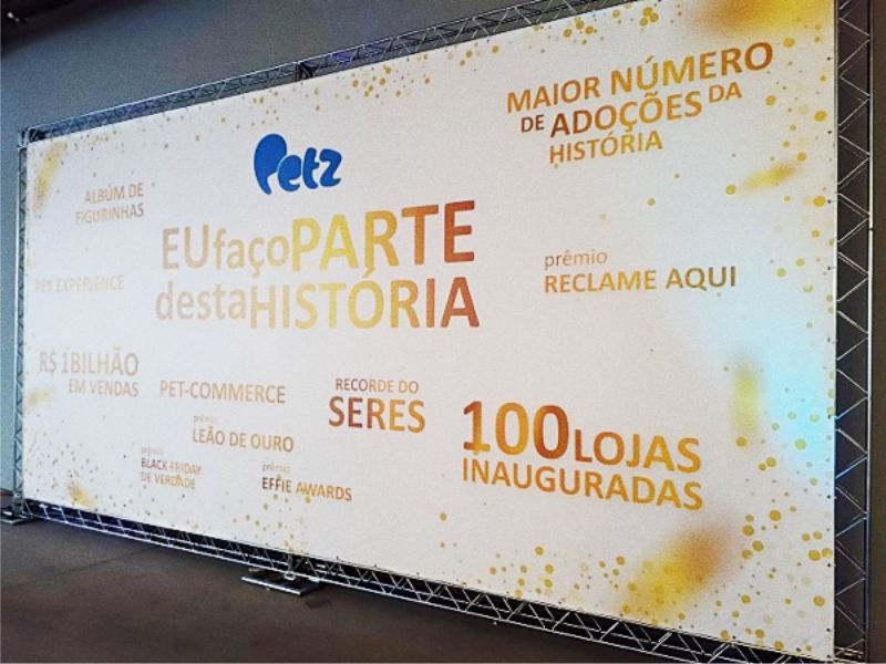 Impressão de Lona com Ilhós para Backdrop | Cipriani Comunicação Visual