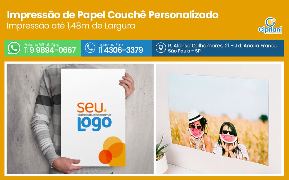 Impressão de Papel Couchê Personalizado, Veja Detalhes 1 Imagem Impressão de Papel Couchê Personalizado, Veja Detalhes 1 Imagem