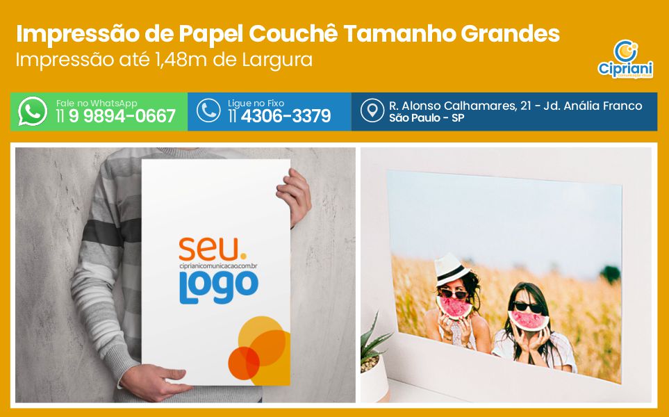 Impressão de Papel Couchê Tamanho Grandes, Compre Online 1 Imagem Impressão de Papel Couchê Tamanho Grandes, Compre Online 1 Imagem
