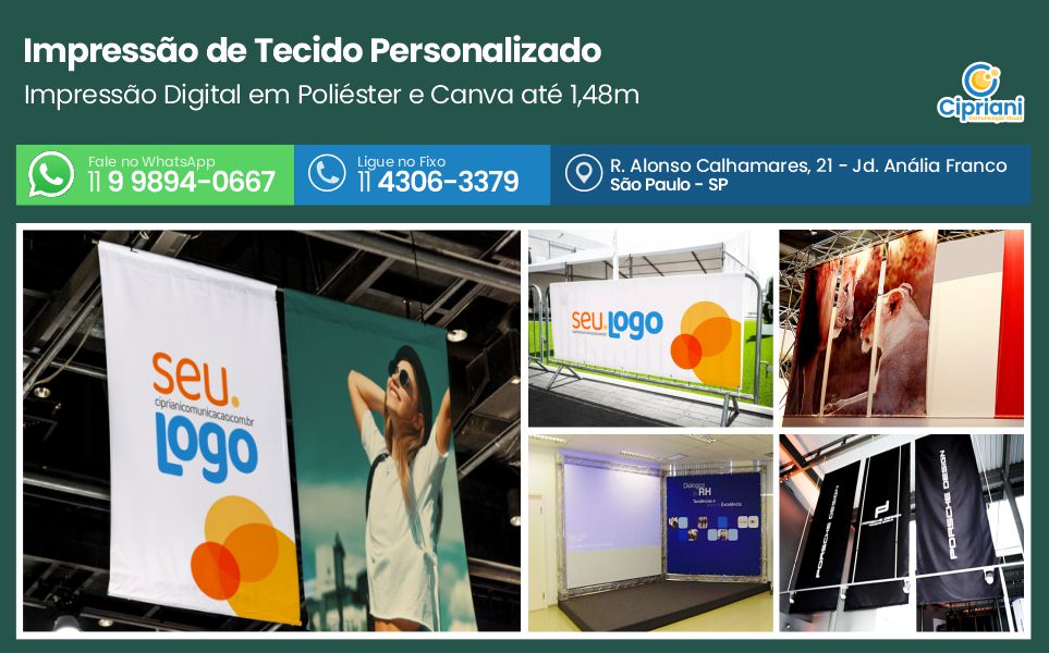 Impressão de Tecido Personalizado em SP, Cotação Online 1 Imagem Impressão de Tecido Personalizado em SP, Cotação Online 1 Imagem
