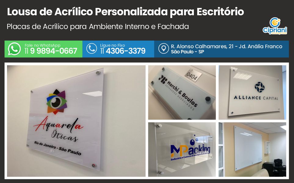 Lousa de Acrílico Personalizada para Escritório, Saiba Mais 1 Imagem Lousa de Acrílico Personalizada para Escritório, Saiba Mais 1 Imagem
