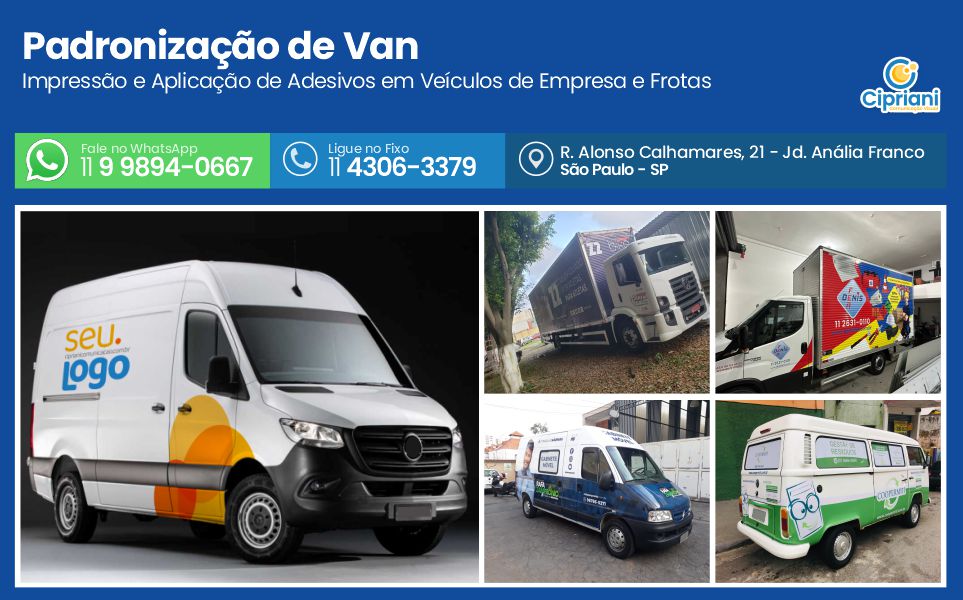 Padronização de Van em São Paulo, Fale Conosco hoje 1 Imagem Padronização de Van em São Paulo, Fale Conosco hoje 1 Imagem