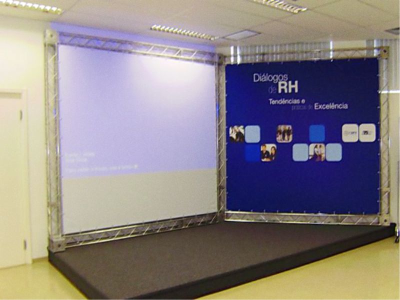 Painel de Tecido Personalizado com Estrutura de Ferro Imagem Principal