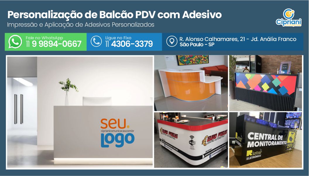 Personalização de Balcão PDV com Adesivo, Faça seu Pedido 1 Imagem Personalização de Balcão PDV com Adesivo, Faça seu Pedido 1 Imagem