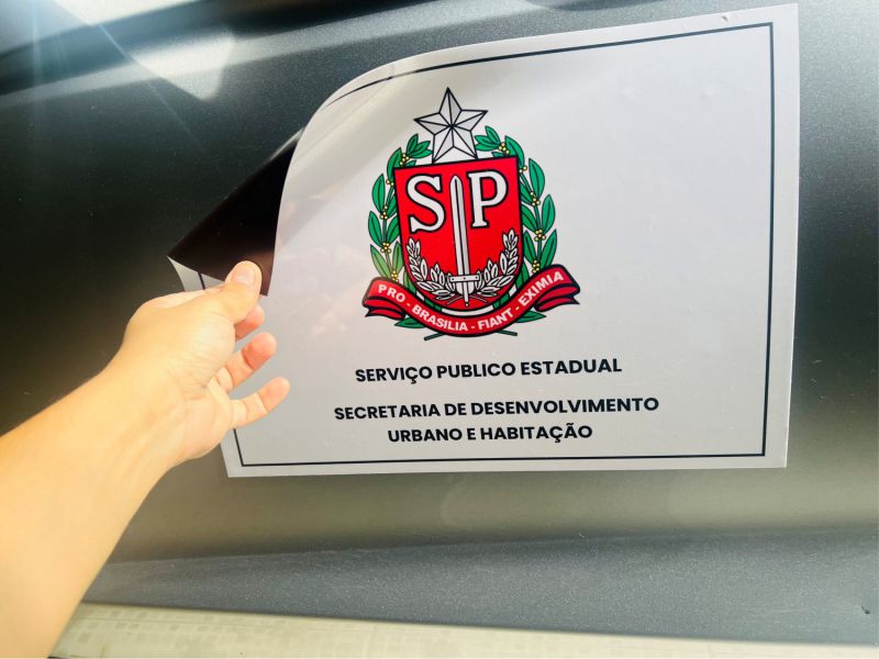 Placa de Imã com Adesivo  | Cipriani Comunicação Visual em São Paulo SP