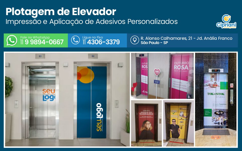 Plotagem de Elevador em São Paulo, Instalação sob Medida 1 Imagem Plotagem de Elevador em São Paulo, Instalação sob Medida 1 Imagem