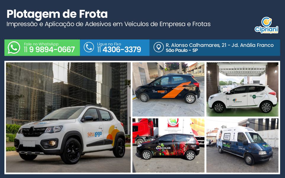 Plotagem de Frota  | Cipriani Comunicação Visual em São Paulo SP