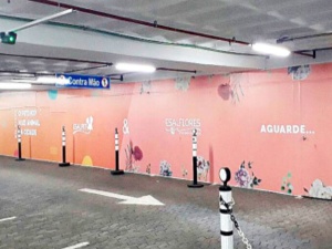 Adesivação de tapume de shopping para eventos | Cipriani Comunicação Visual em São Paulo SP