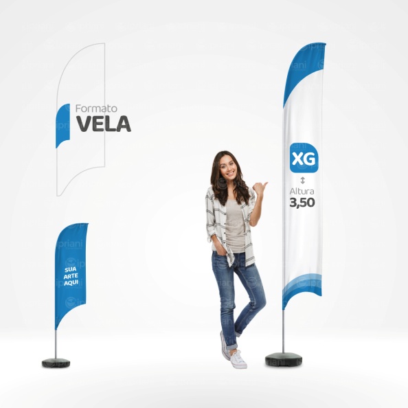 Wind Banner Vela 3,00m de Altura - Grande, Cotar Online Imagem Principal Wind Banner Vela 3,00m de Altura - Grande, Cotar Online Imagem Principal